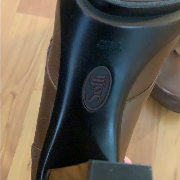 Sofft Nickleby brown leather booties size 8 - Picture 6 of 11